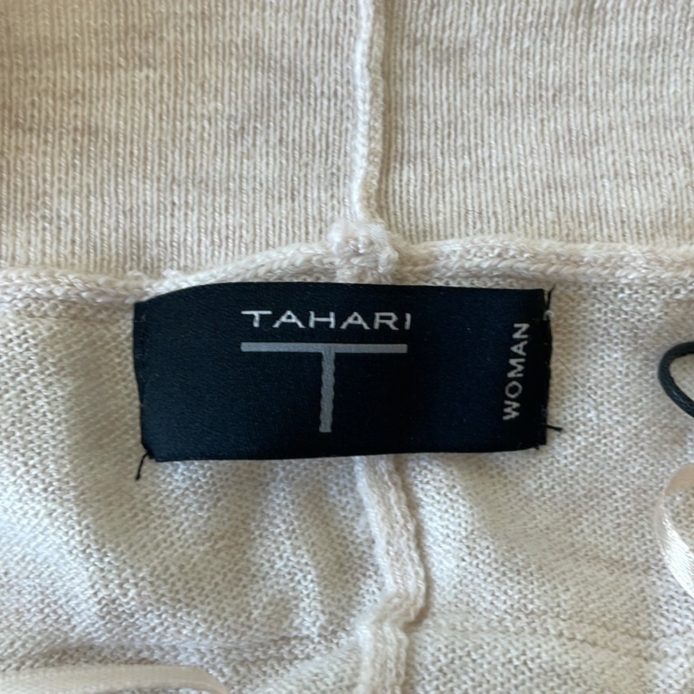 NWT TAHARI WOMAN cardigan size 2X white cream wool blend - Picture 4 of 9
